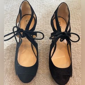 Unisa Black Suede Heels (7M)
